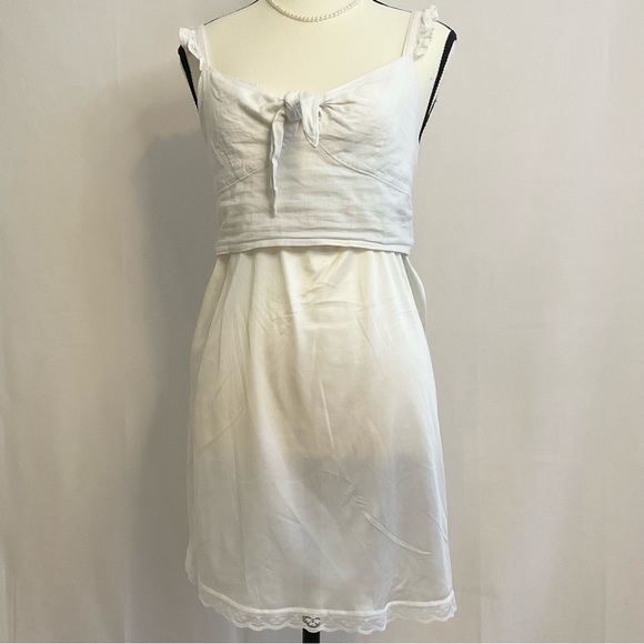 Vintage Coquette White Slip Skirt - Picture 1 of 4